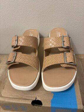 Clarks Women's Drift Buckle Slide Sandals